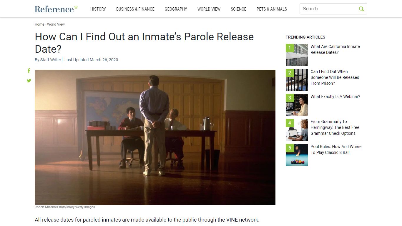 How Can I Find Out an Inmate’s Parole Release Date? - Reference.com